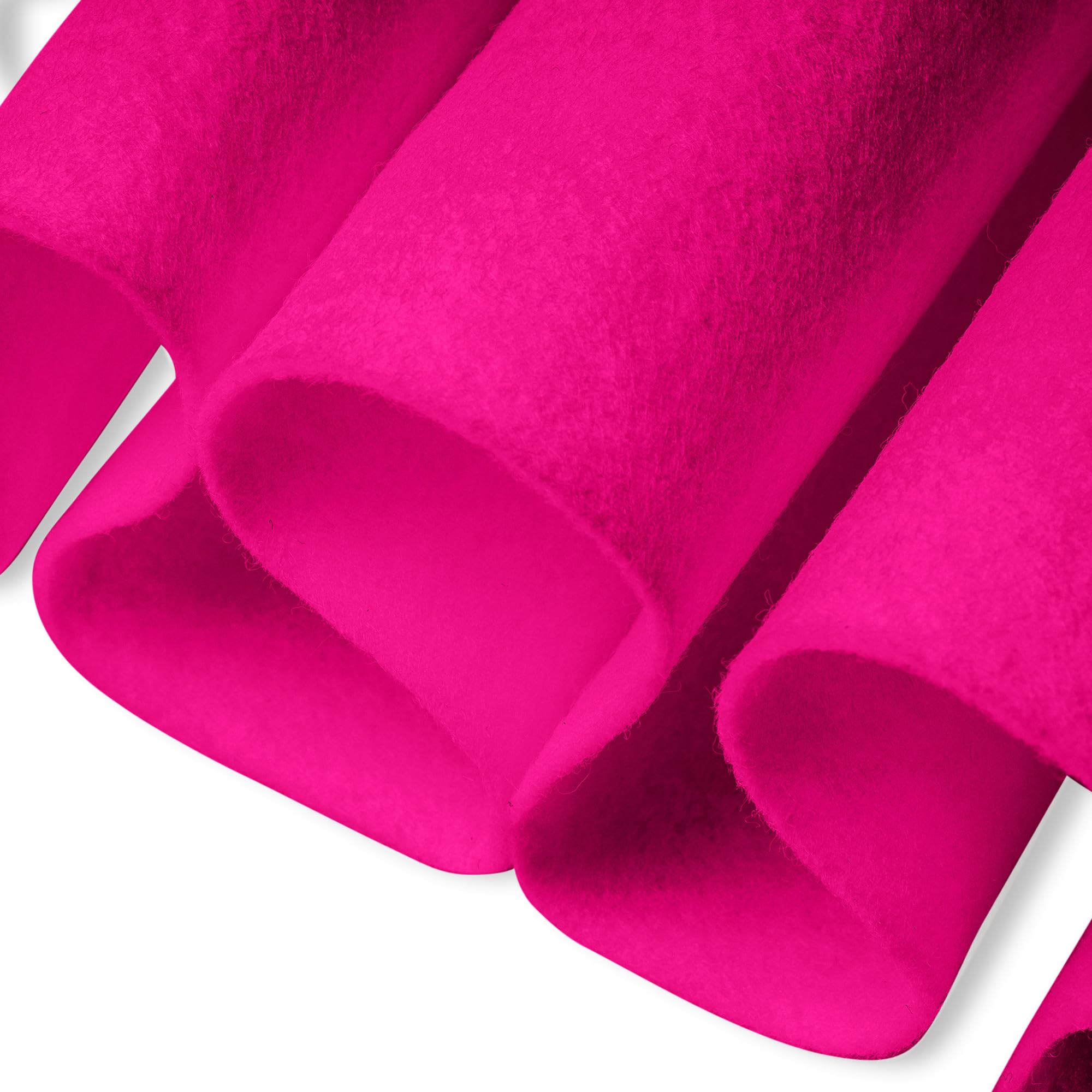 FabricLA Acrylic Felt Fabric | Soft, Non-Stiff Material | 72” Wide, 1.6mm Thick | Felt by The Yard for Crafts, Sewing, Padding & DIY Projects | Half Yard (Neon Pink A007)
