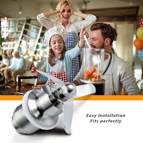 Miniatura 6 de 502977 - Conjunto de corte de cuchilla, pieza de licuadora compatible con Waring CB15 CB10 CB6 licuadoras de galones ensambladas comerciales, 502975