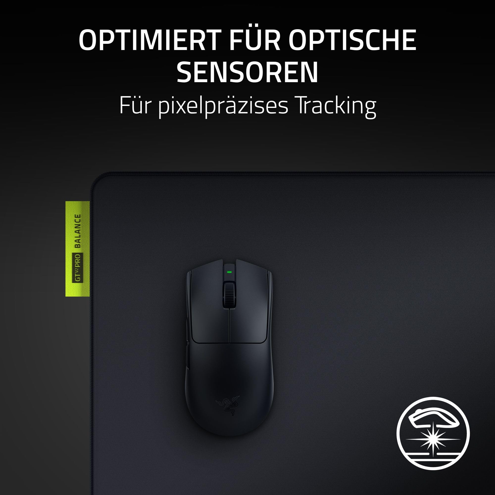 Razer Gigantus V2 Pro L - Balance - Weiches E-Sport-Gaming-Mauspad für Geschwindigkeit und Kontrolle - GlideCore-Schaumstoff - Optimiert für optische Sensore - 500 mm x 480 mm | Balance