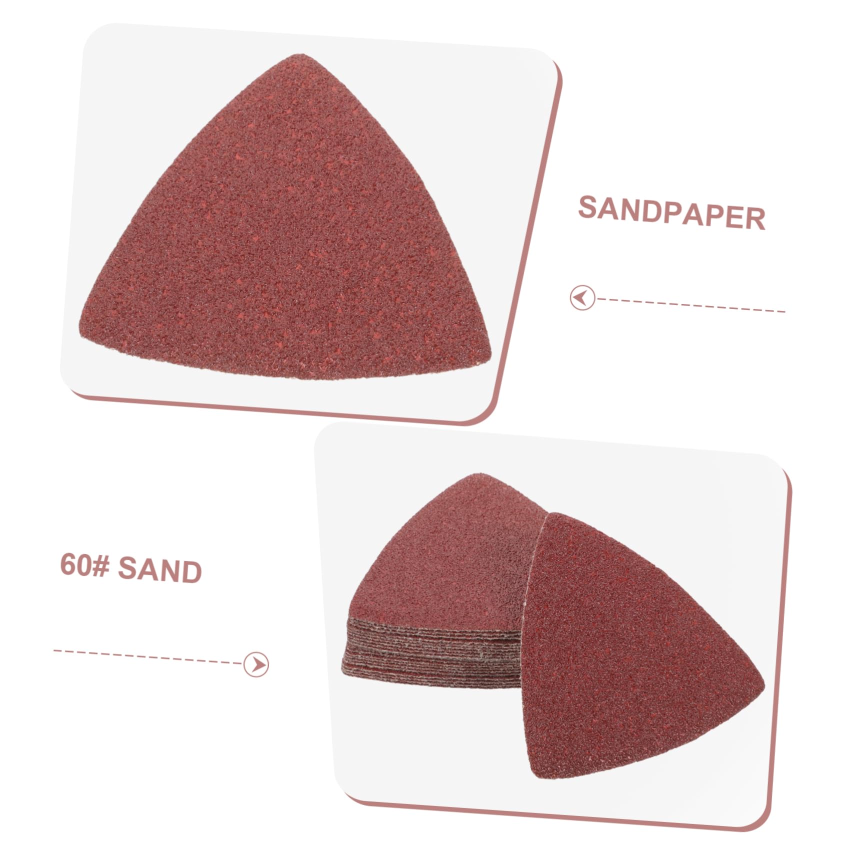 MUCKLILY 2sets Ergonomic Electric Sander Sandpaper Sheets Set Grit for Wood Metal Plastic Polishing 20pcs*2