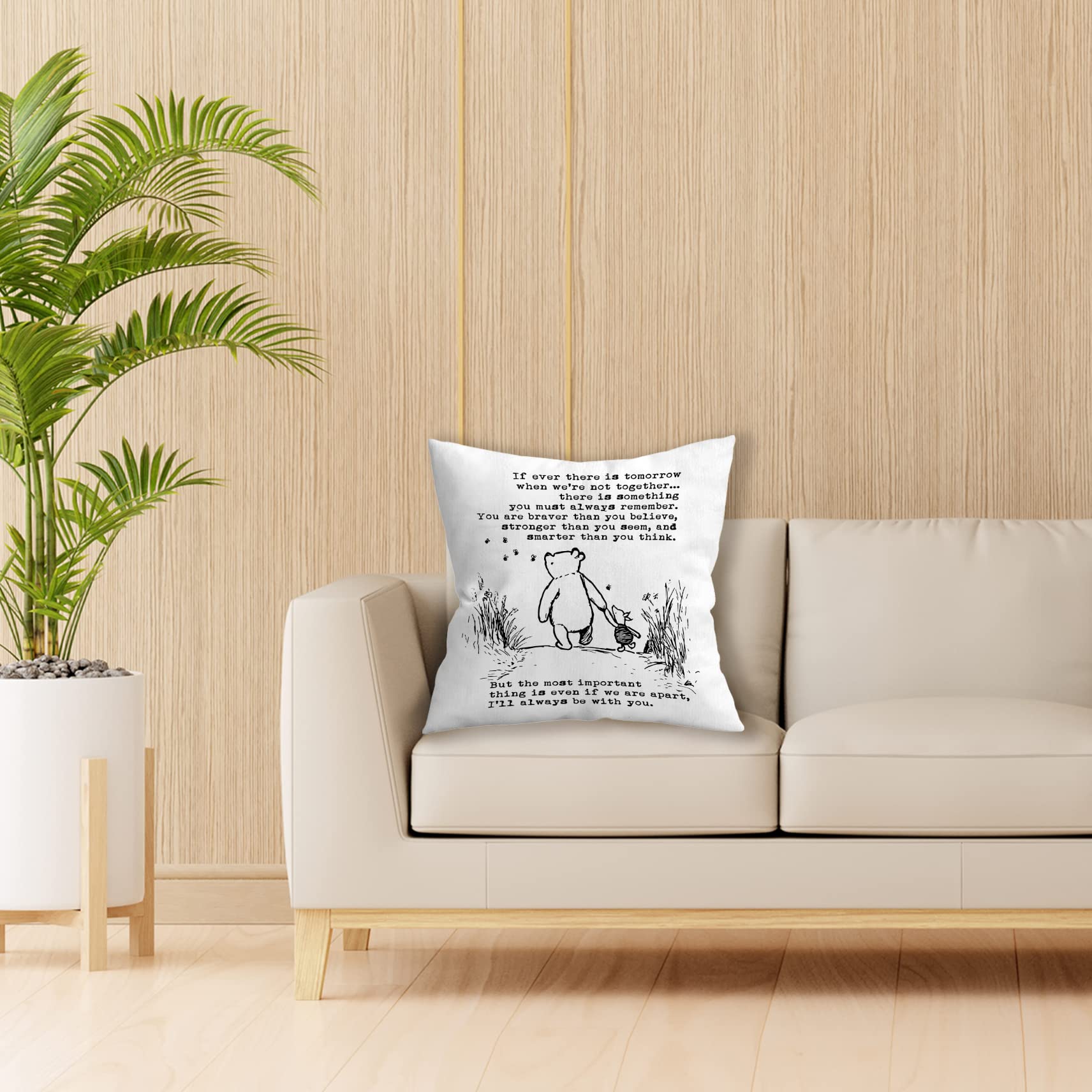 Funny "The Force Is Strong With This One" Pillow Cover – 18x18 Inch Linen Cotton, Star Wars Nursery Decor - View #6