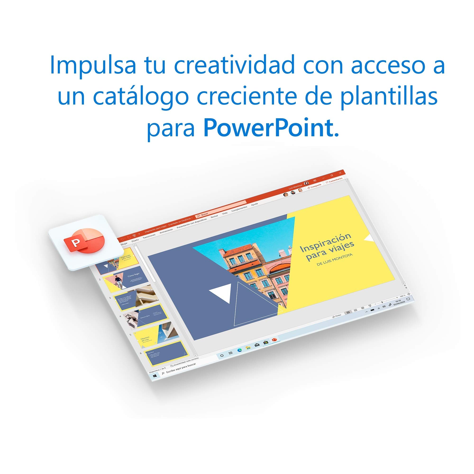 Microsoft 365 Personal Suscripción anual 1 PC Mac tableta iPad Android Windows teléfono