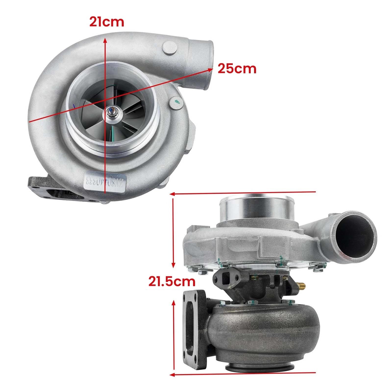 Pression Convertisseur Valve Turbocompresseur T76 Turbo T4 .96 A/r .80 Trim 500 CV 76 mm Compresseur Turbine