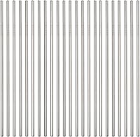 Vista 1 de Pajitas de metal reutilizables, paquete de 24 pajitas de acero inoxidable de 8.5 pulgadas a granel de 8.465 x 0.236 in, rectas, curvadas, para vasos
