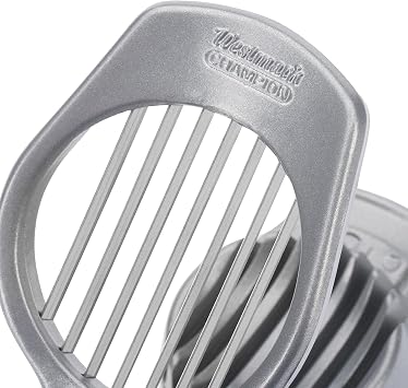 Westmark Mushroom & Egg Slicer Heavy-Duty Aluminum Cutter with 7 Stainless Steel Blades for Even Slices, Multi-Purpose Food Slicer for Mushrooms, Eggs, Strawberries & Kiwi, Kitchen Essentials