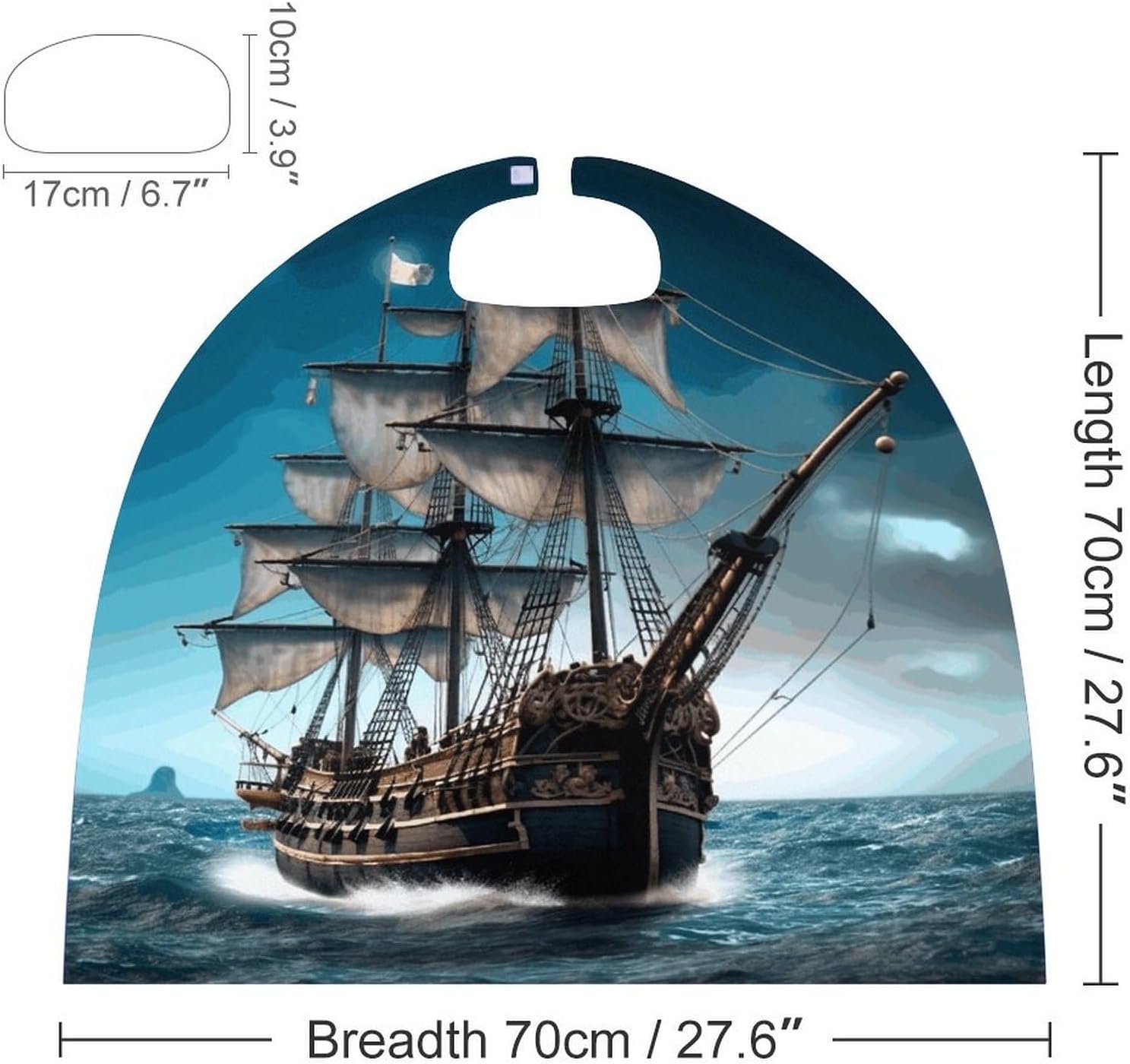 Renaissance Cape Halloween Costume for Men Women Pirate Ship Vintage Capelet for Cosplay Parties Pirate Ship