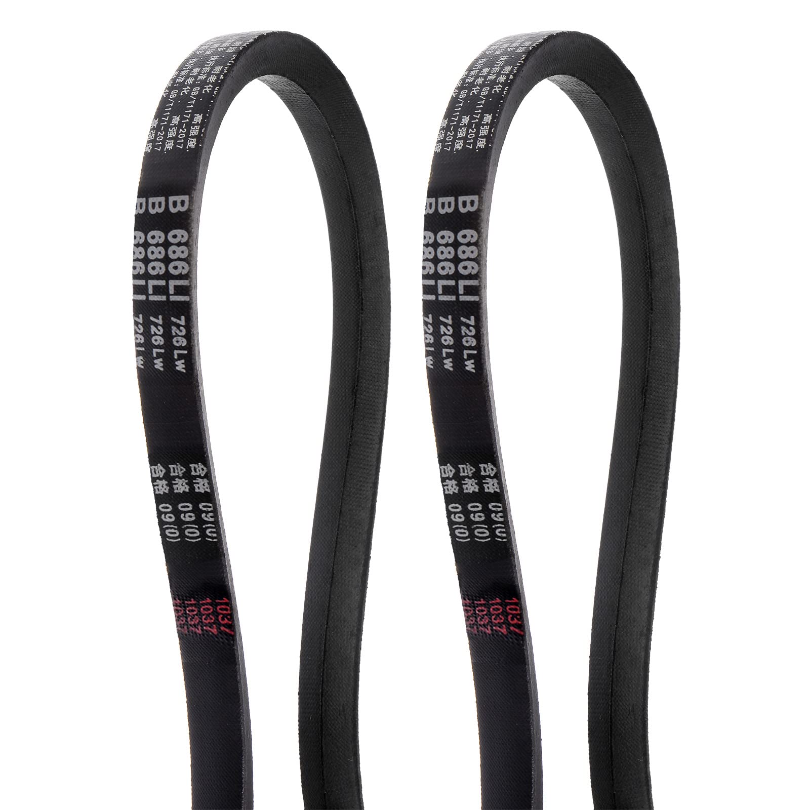 HARFINGTON 2pcs B-1080Li V-Belts Drive Belt 1080mm Inner Girth B Section Rubber for Power Transmission — Amazon image 32