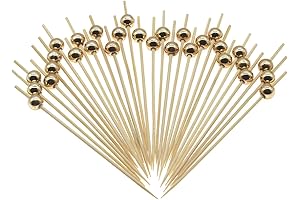 Gold Pearl Bamboo Cocktail Picks: Elevate Your Cocktail Experience