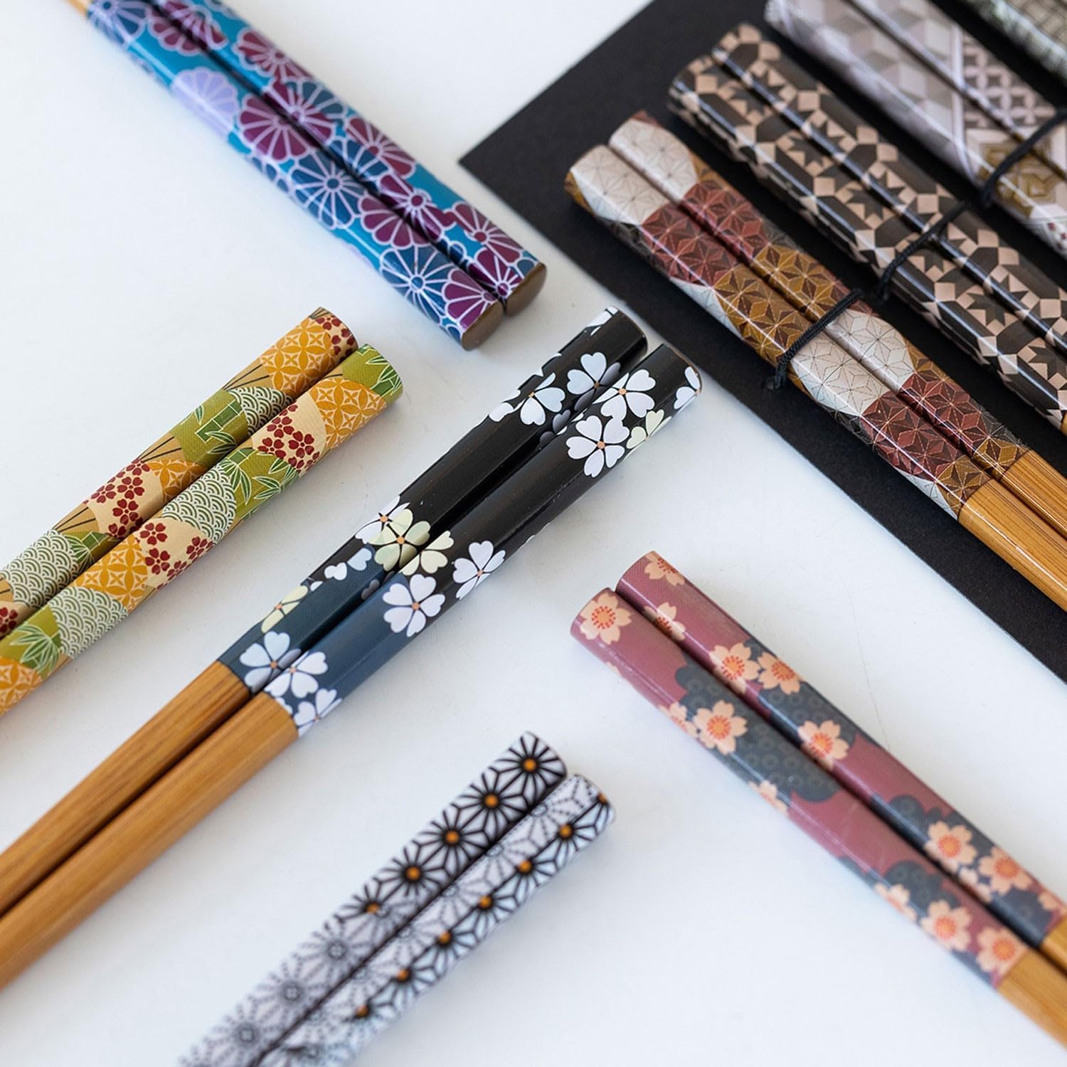 Baguettes, Baguettes Chinoises Chopsticks Reusable Reusable Chopsticks Chopsticks Reusable chop sticks10 Double Anti -Slip Chopsticks 22.5Cm Home Japanese Chopstick Gift Box Set,