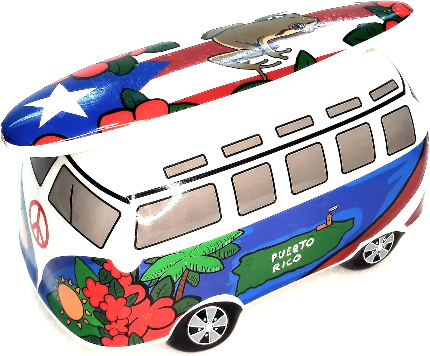 Generic Puerto Rico Ceramic Souvenir Piggy Bank Money Bank Volky Campervan Alcancía De Cerámica, IT- 857-1