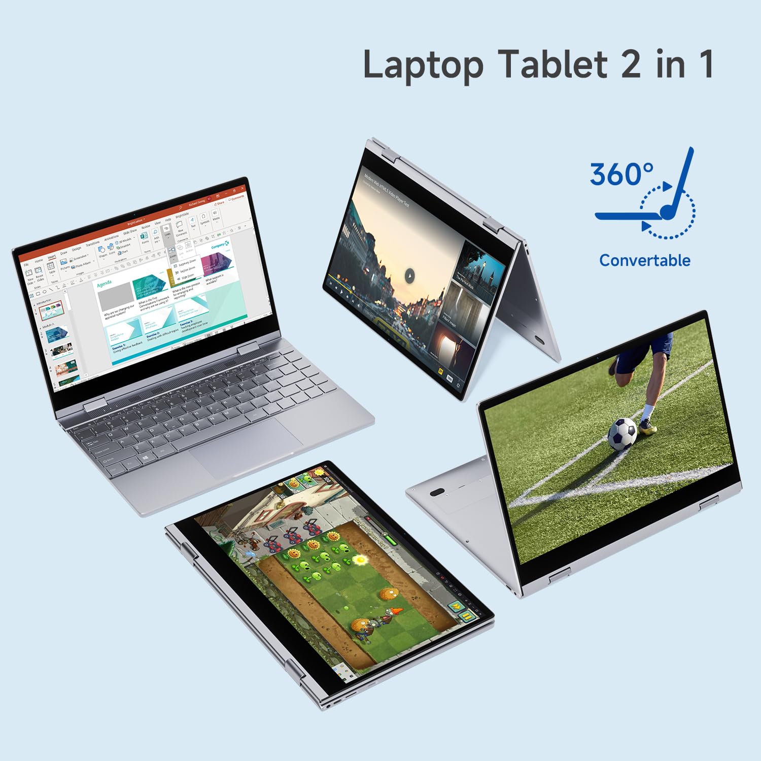 BMAX 2 in 1 Notebook 13,3 Pollici PC Touch Screen N100 CPU 16GB RAM 512GB SSD Convertibile 360° Computer Portatile, Tastiera Retroilluminata 1920x1080 IPS BT4.2 Type Cx2 Film per Tastiera Italiana