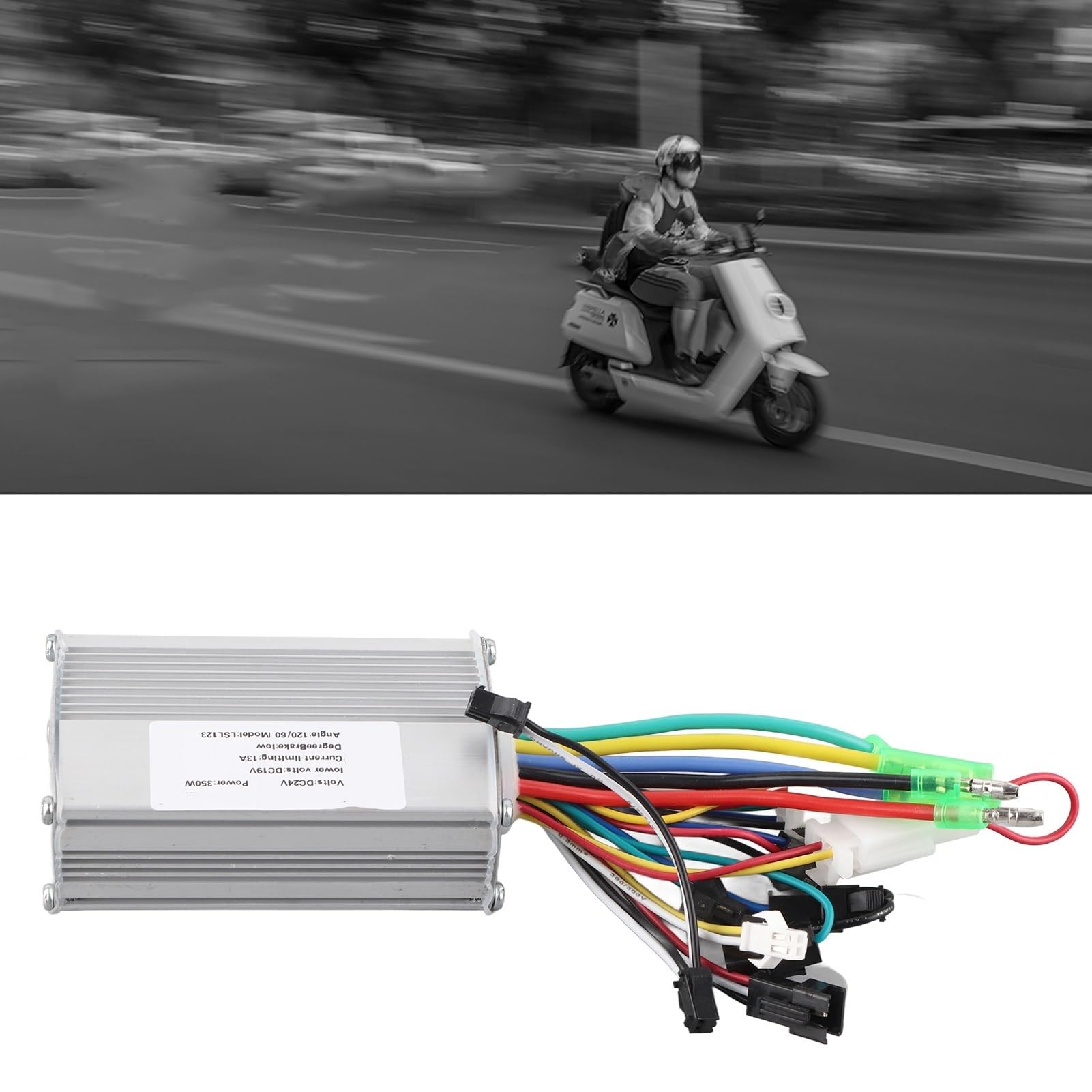 Centralina Monopattino Elettrico Controller motore DC brushless Ebike 24V 350W for bicicletta elettrica, scooter elettrico, accessori for biciclette