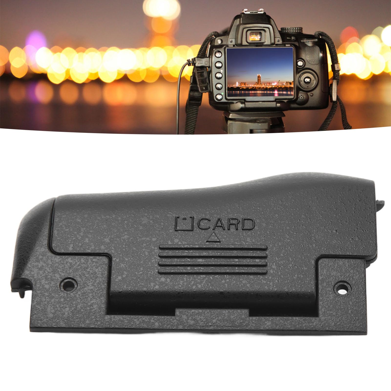 SD Card Slot Door Cover, Replacement Memory Door Slot Covers Repair Door for Nikon D3100 Cameras, Card Slot Protective Case with Spring and Iron Plates