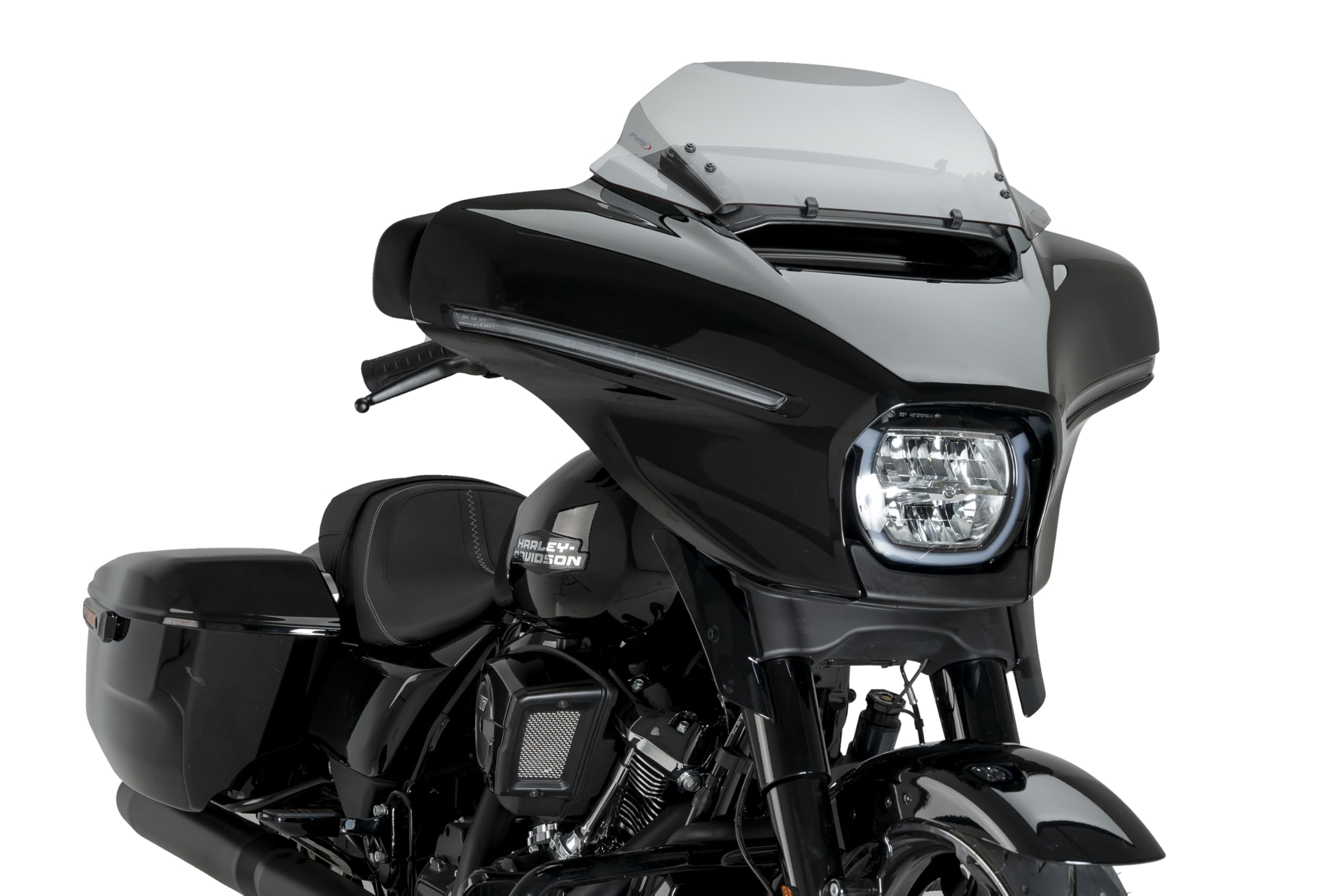Puig 22109H High-Road Sport Windscreen - Aerodynamic Protection and Sporty Design, Smoked