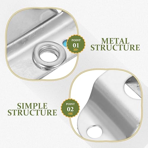 Miniatura 6 de WHAMVOX Soporte de micrófono Clip de suspensión de micrófono con tornillos Gancho compacto para micrófono de coche fácil de instalar para accesorios
