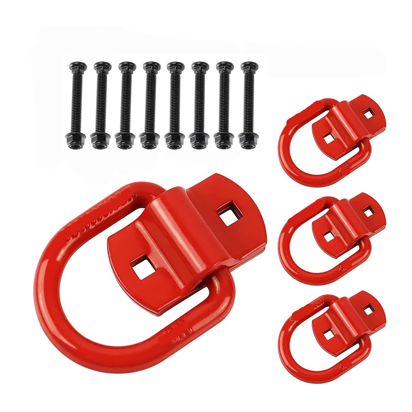 Pjfcewfdgx Xs 4Pcs Stainless Steel D-Ring Anchors For Trucks & Trailer Cargo Tie Down