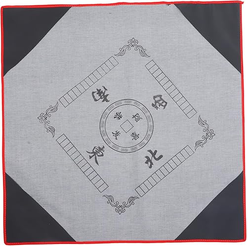 ibasenice Mahjong - Alfombrilla para juegos de mesa, antideslizante, juego de mahjong, color aleatorio