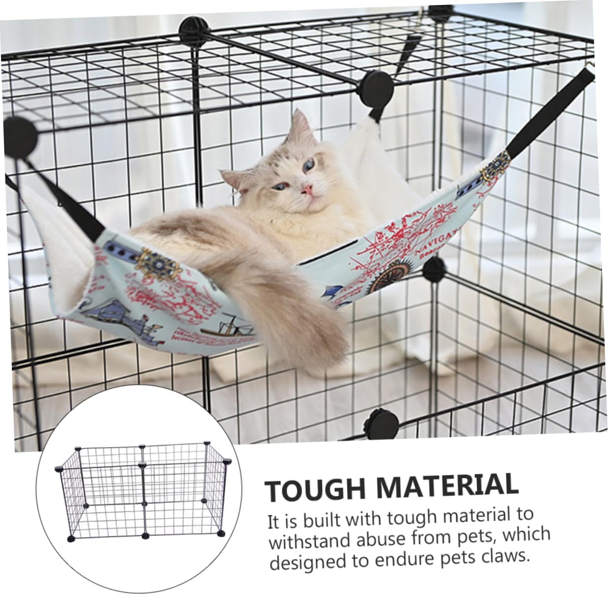 1set Detachable Pet Safety Fence Pet Isolation Mesh Enclosure for Dogs Cats and Animals Lightweight Portable Design for Use Black Panels