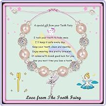 Tooth Fairy Bracelet - First Lost Tooth Gift For Little Girls, Daughter, Niece, Granddaughter, Goddaughter