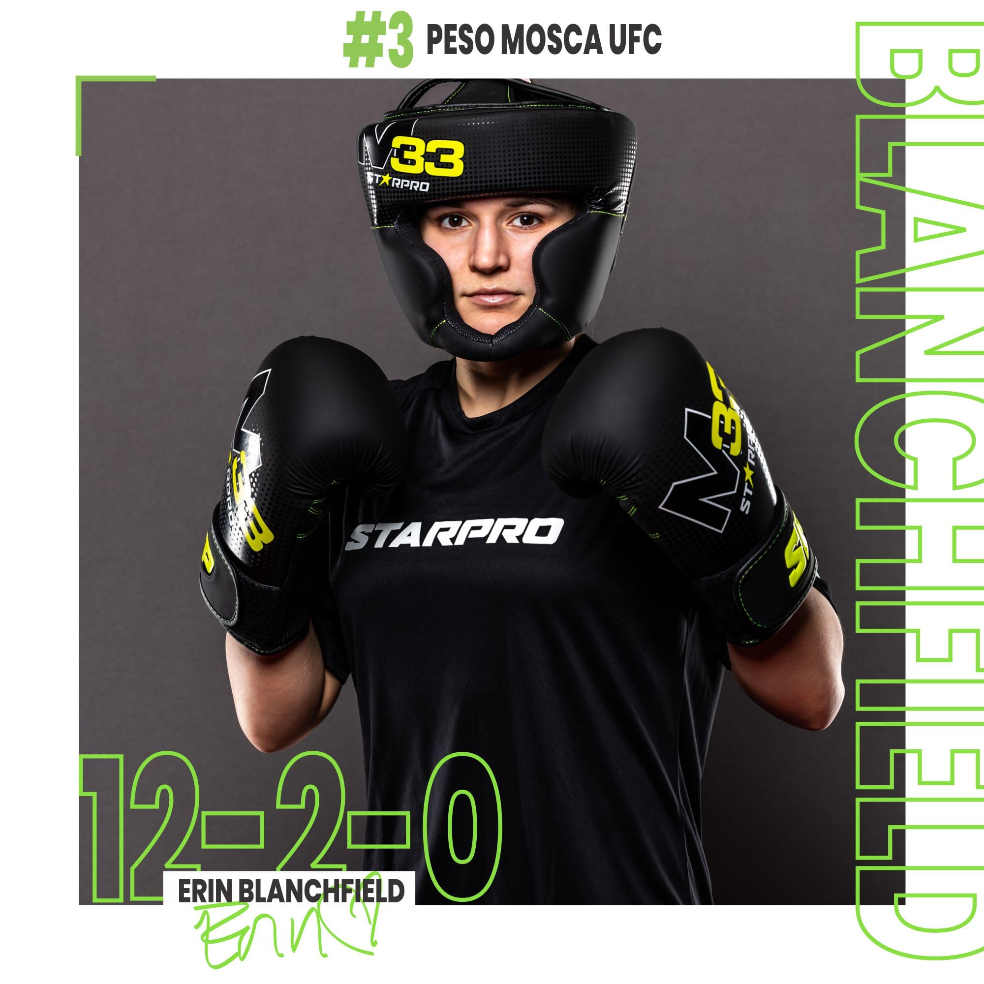 Starpro Caschetto da Boxe in Pelle Sintetica Opaca Donna e Uomo. Protezione per Orecchie e Guance per Sparring, Pugilato, Muay Thai, Kickboxing, Fighting & Training - Nero& Verde - XXS XS S M L XL