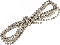 Vista 15 de uxcell Cable de cadena con cuentas, 2.19 yardas, persianas enrollables verticales romanas para cortinas de ventana, piezas de repuesto, color beige