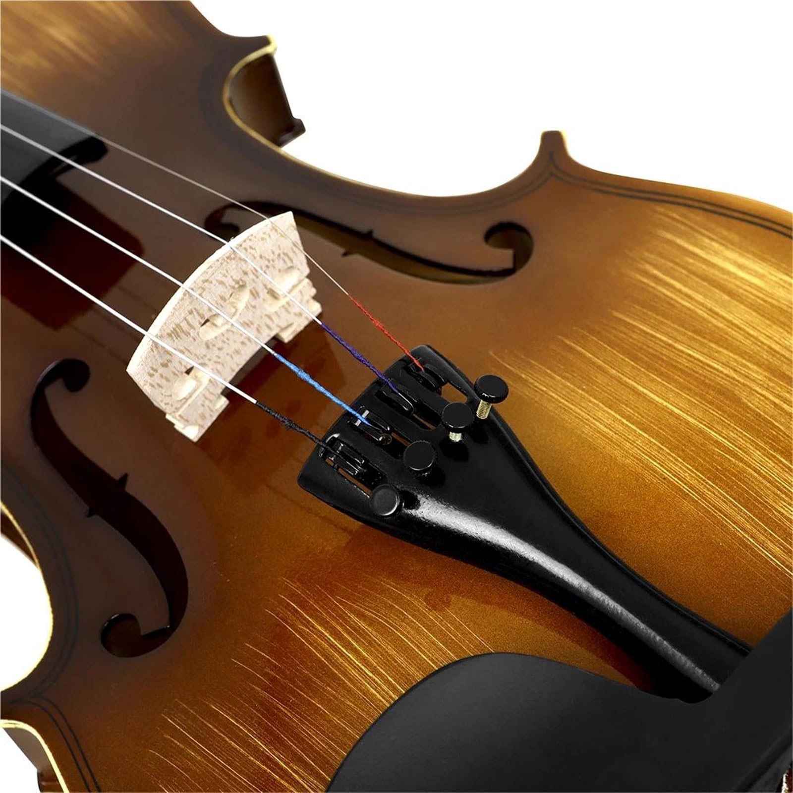 Violino Violino Acustico In Legno Massello 4/4 | Finitura lucidata a mano con una lucentezza lucida vintage