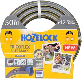 Hozelock Tricoflex Ultramax Hose, Grey, 12.5 mm x 50 m