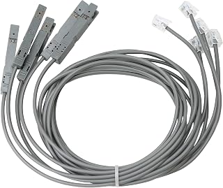 110 Test Head to RJ11 RJ45 Alligator Clip Voice Lead Adaptor - 5PCS 110 Phone Block Test Cable Adapter Check Cord for Phone Module Telecom Patch Panel