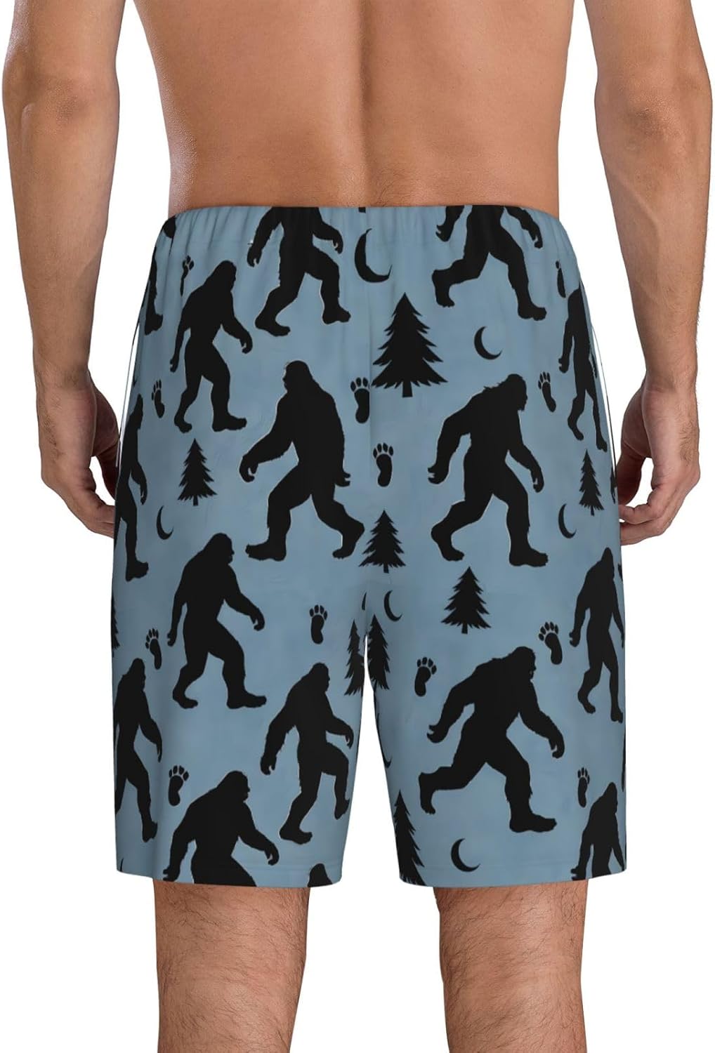 Mens Pajama Shorts, Pajama Bottoms for Men, Soft Sleep Shorts,Casual Pjs Pants with Pockets Drawstring - Image 3