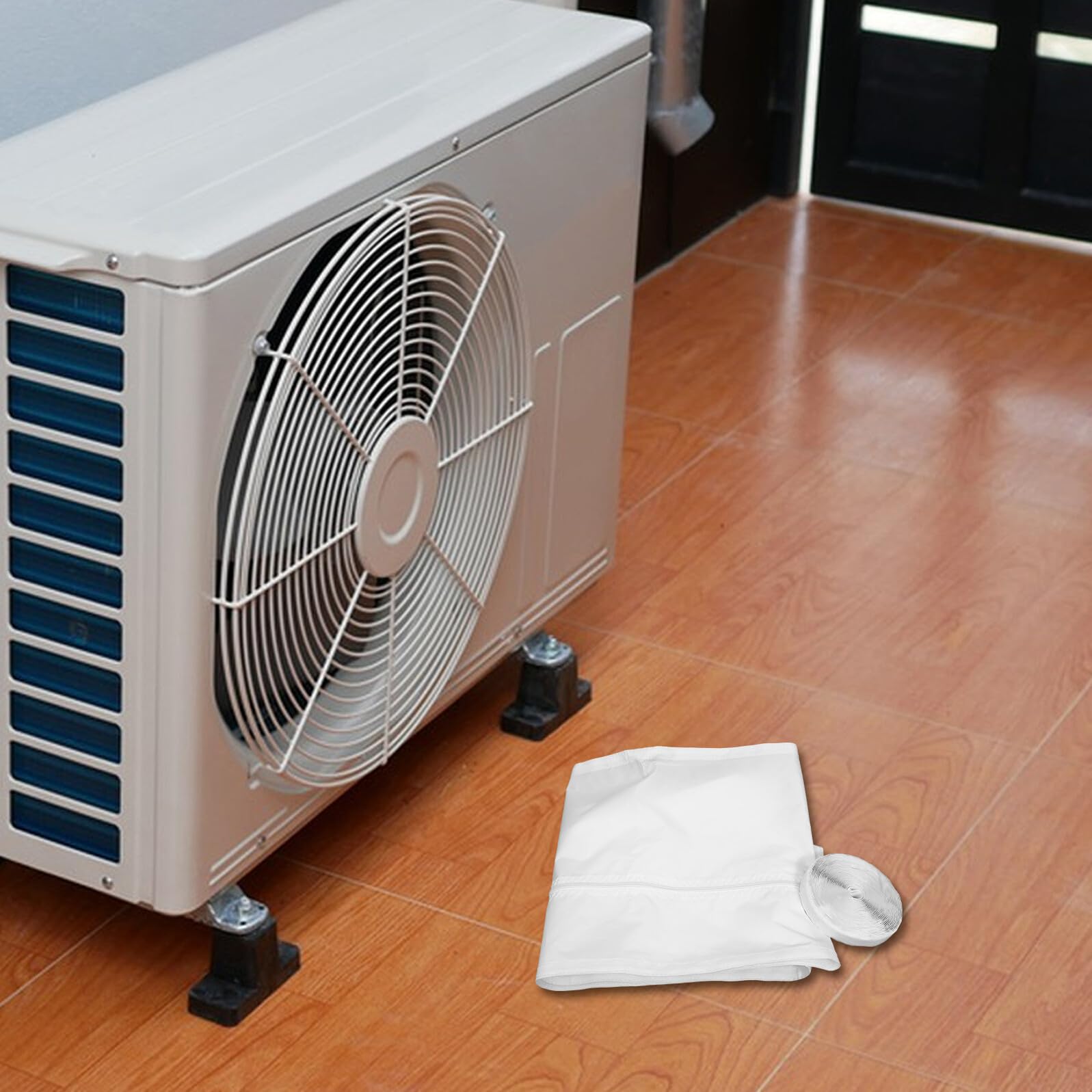 PACKOVE Panno Sigillante per Condizionatore D'aria Bianco in Fibra Chimica, e Facile da Rimuovere, per Sigillatura Finestra Condizionatore