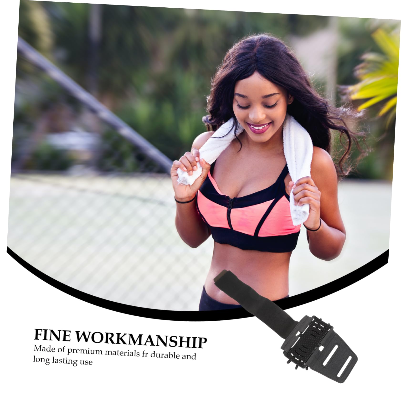 Uonlytech 4pezzi Phone Arm Band Per Corsa e Attività All Aperto Bracciale Mobile Traspirante Compatibile Con Smartphone Design Antiscivolo Per Fitness e Sport