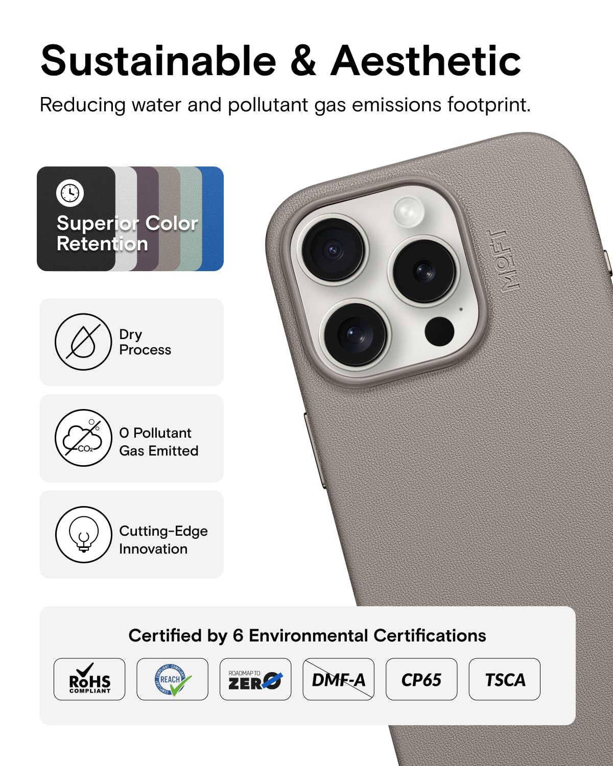 Amazon.com: MOFT Designed for iPhone 15 Pro Case, MOVAS Vegan