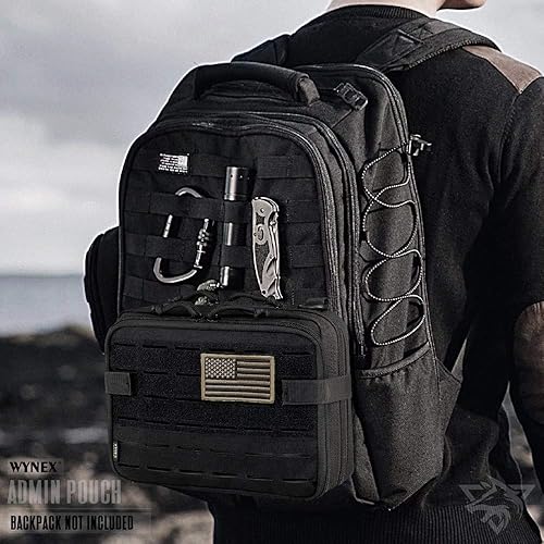 Miniatura 6 de WYNEX - bolsa táctica Molle organizadora de diseño de corte láser, bolsas de utilidad Molle, accesorio militar, médico, EMT, organizador con