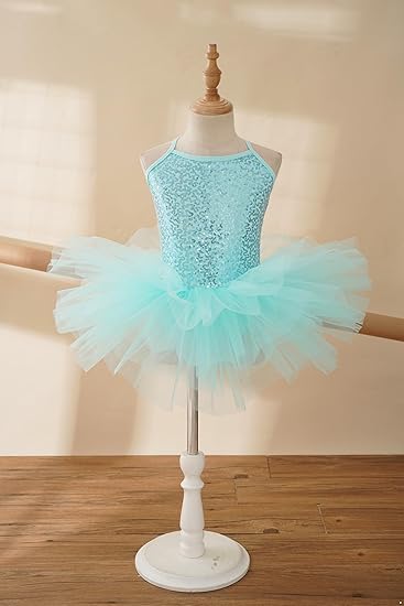 Body Danza Bambina Vesto Da Balletto Per Bambina Con Paillettes Lucide Body Ginnastica Artistica Bambina - Foto 2