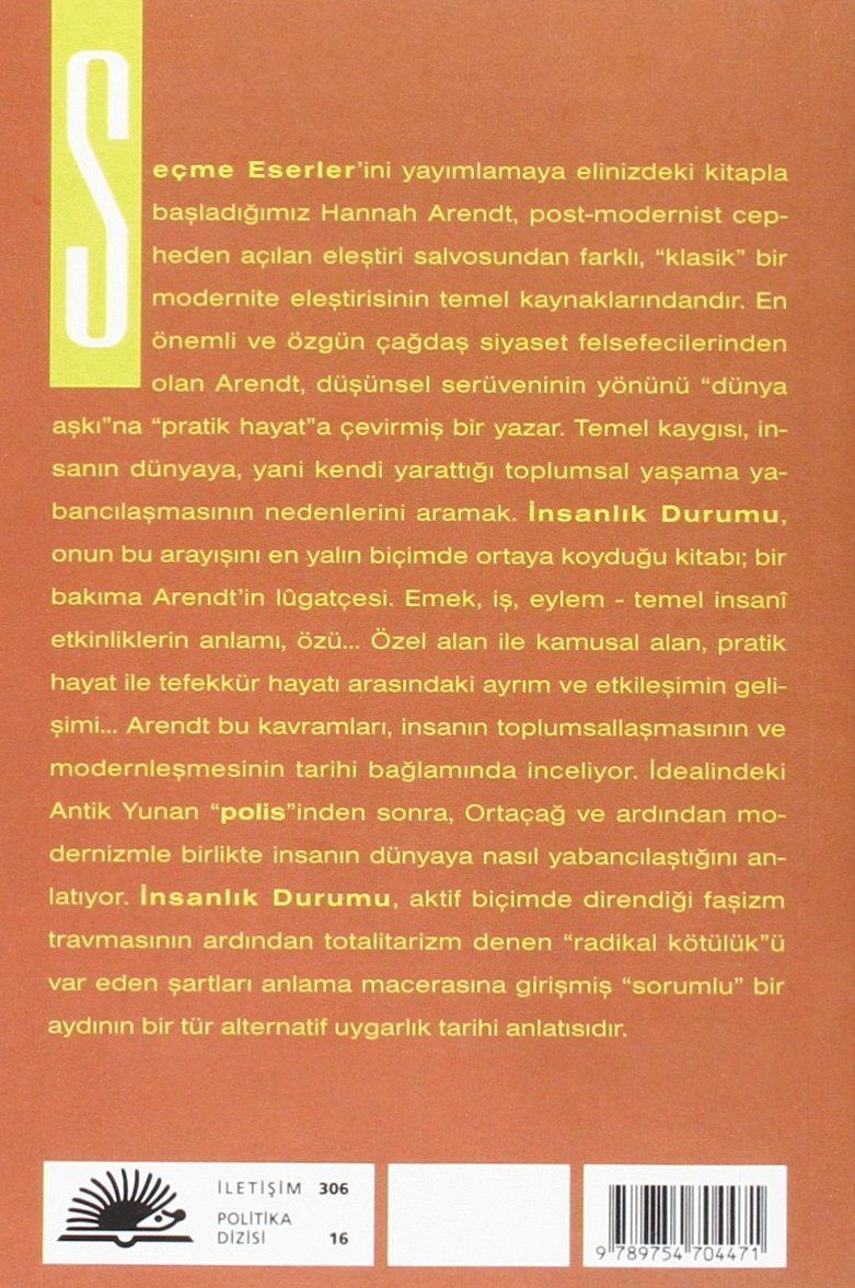 İnsanlık Durumu: Seçme Eserler 1