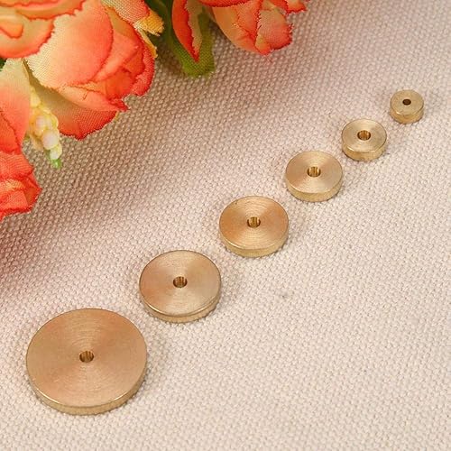 Miniatura 7 de 6 herramientas de dientes de tela a presión de tronco, juego de espacio de latón de cuero, guía de líneas redondas, herramienta de marcado manual,