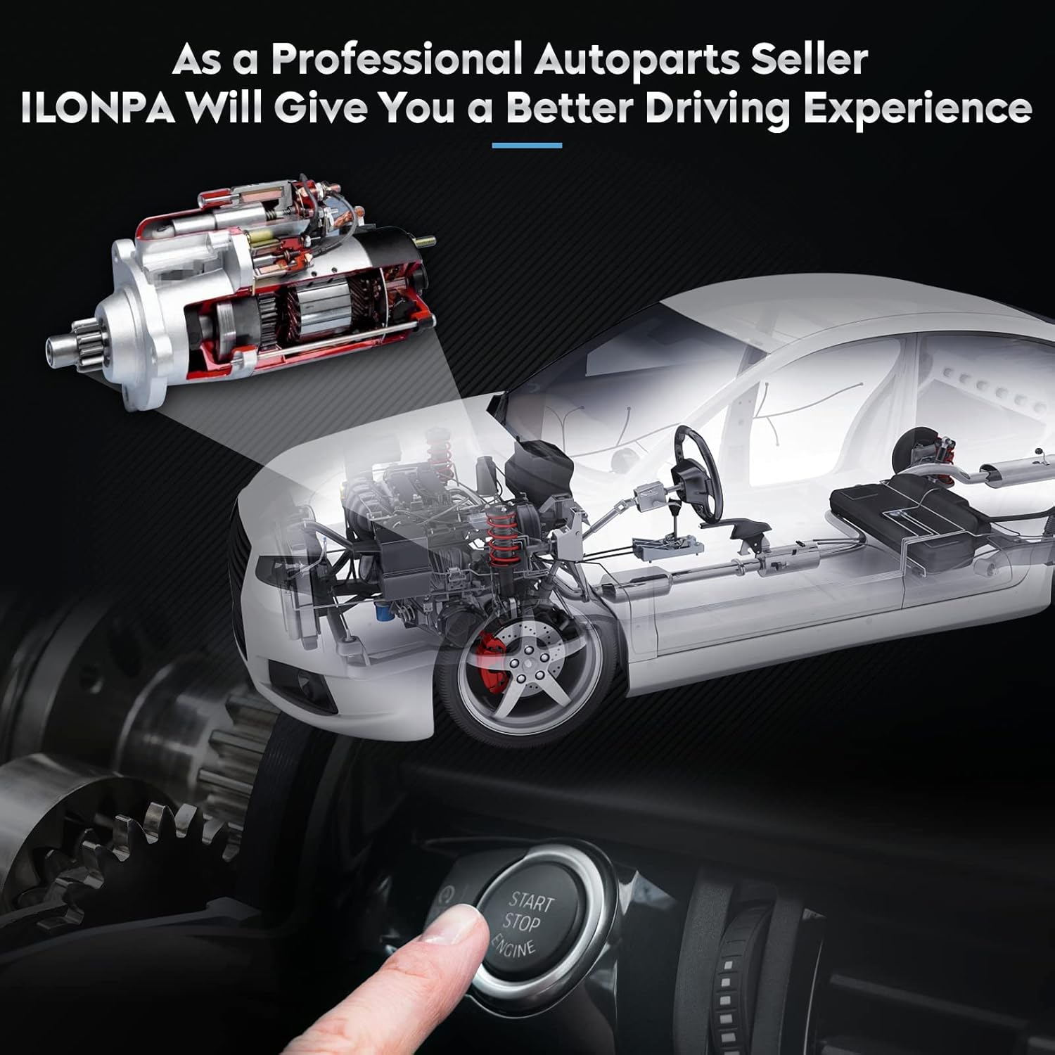 New Starter 6485 for 4.3L Chevy Asro Van, Blazar, Express Vans, S10 Pickup, Silverado 1500 1999-2000, Gmc Jimmy, Safari, Savana, Sierra Sonoma 1500 1999 2000 2001 2002 2003 2004, Isuzu Hombre 99 00