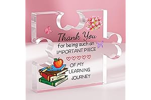 Funnli Teacher Gifts: Acrylic Puzzle Plaque Desk Decorations
