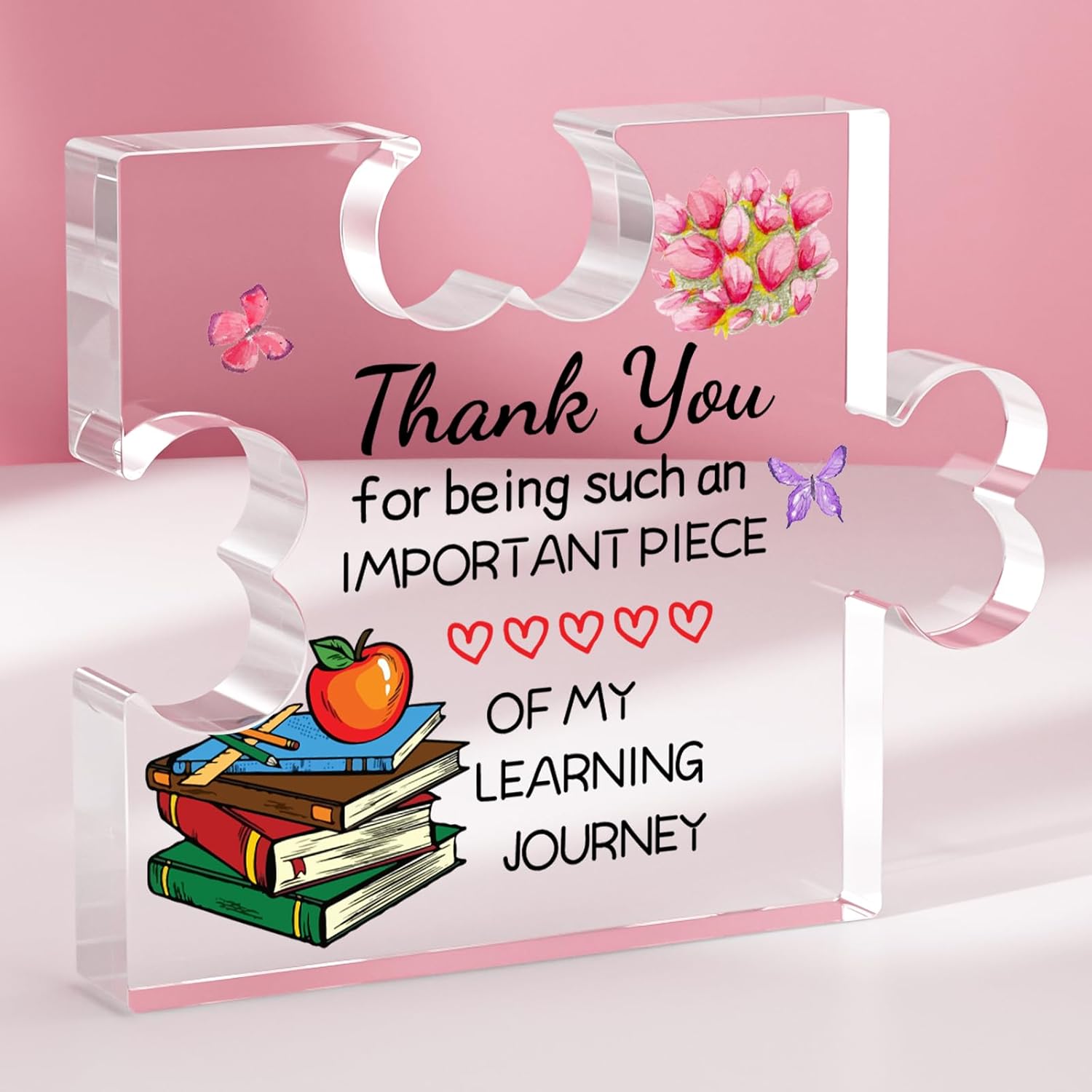 Regalo para Maestra, Placa Acrílica Funnli, Agradecimiento Decoración