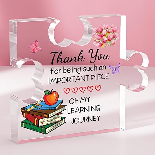 Teacher Gifts, Teacher Appreciation Gifts Acrylic Plaque - Valentine's Day Gifts For Best Friend