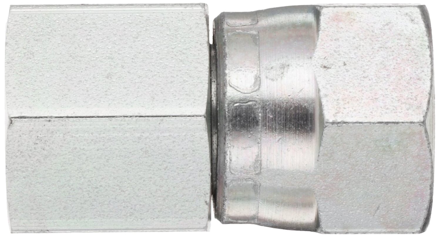 Eaton Aeroquip 2242-8-10S Female 37 Degree JIC Swivel to Female Pipe, JIC 37 Degree & NPT End Types, Carbon Steel, 1/2 NPT(f) x 5/8 JIC(f) End Size, 5/8