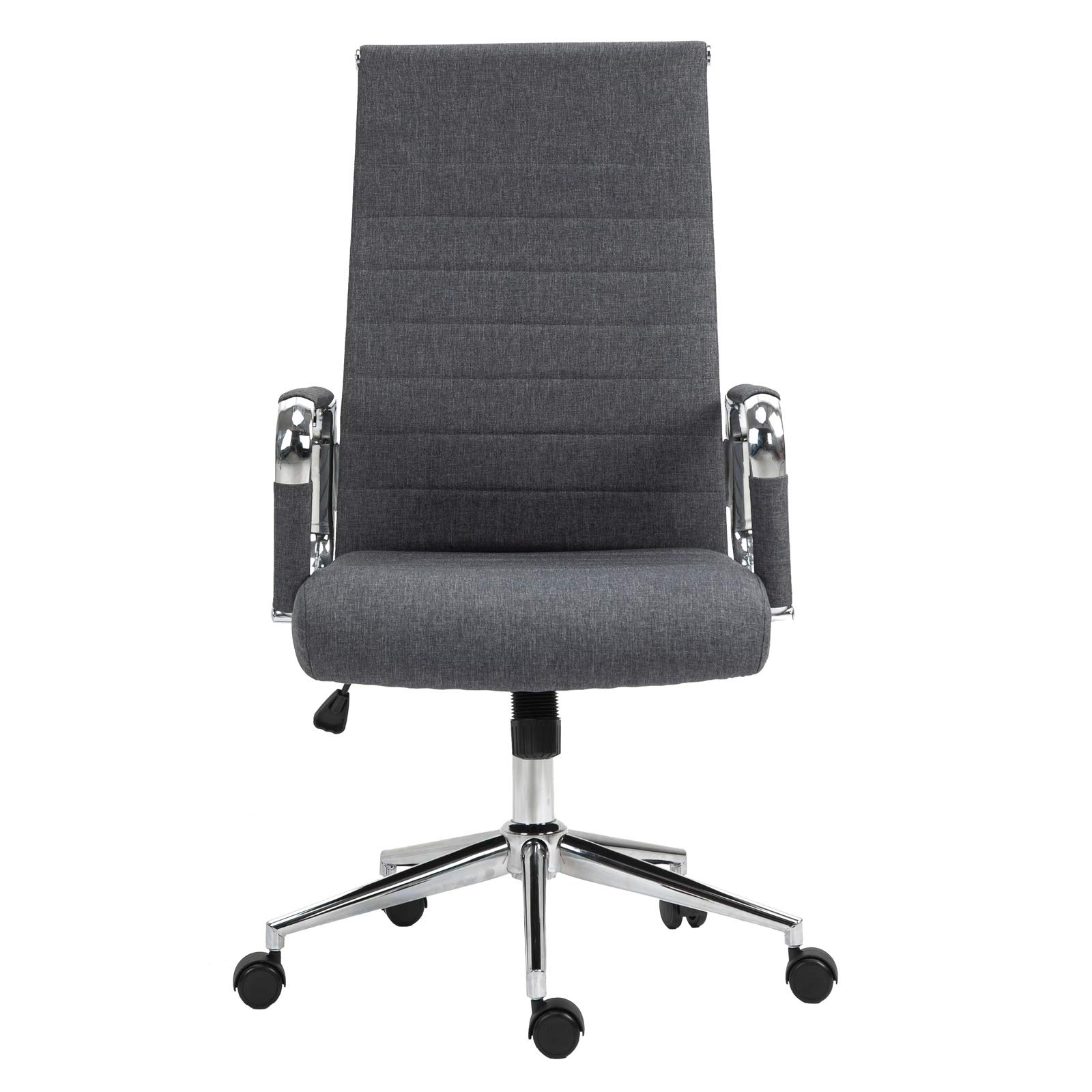 SVITA Office Comfort Bürostuhl Drehstuhl Chefsessel Schreibtischstuhl Stoffbezug Dunkelgrau