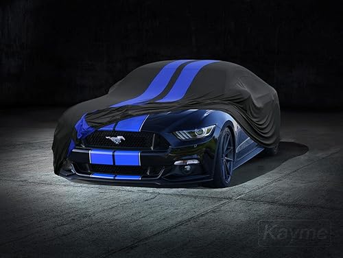 Miniatura 6 de Kayme Funda elástica para interior de automóvil, transpirable, a prueba de polvo, elástica, para garaje, espectáculos de automóviles, ajuste