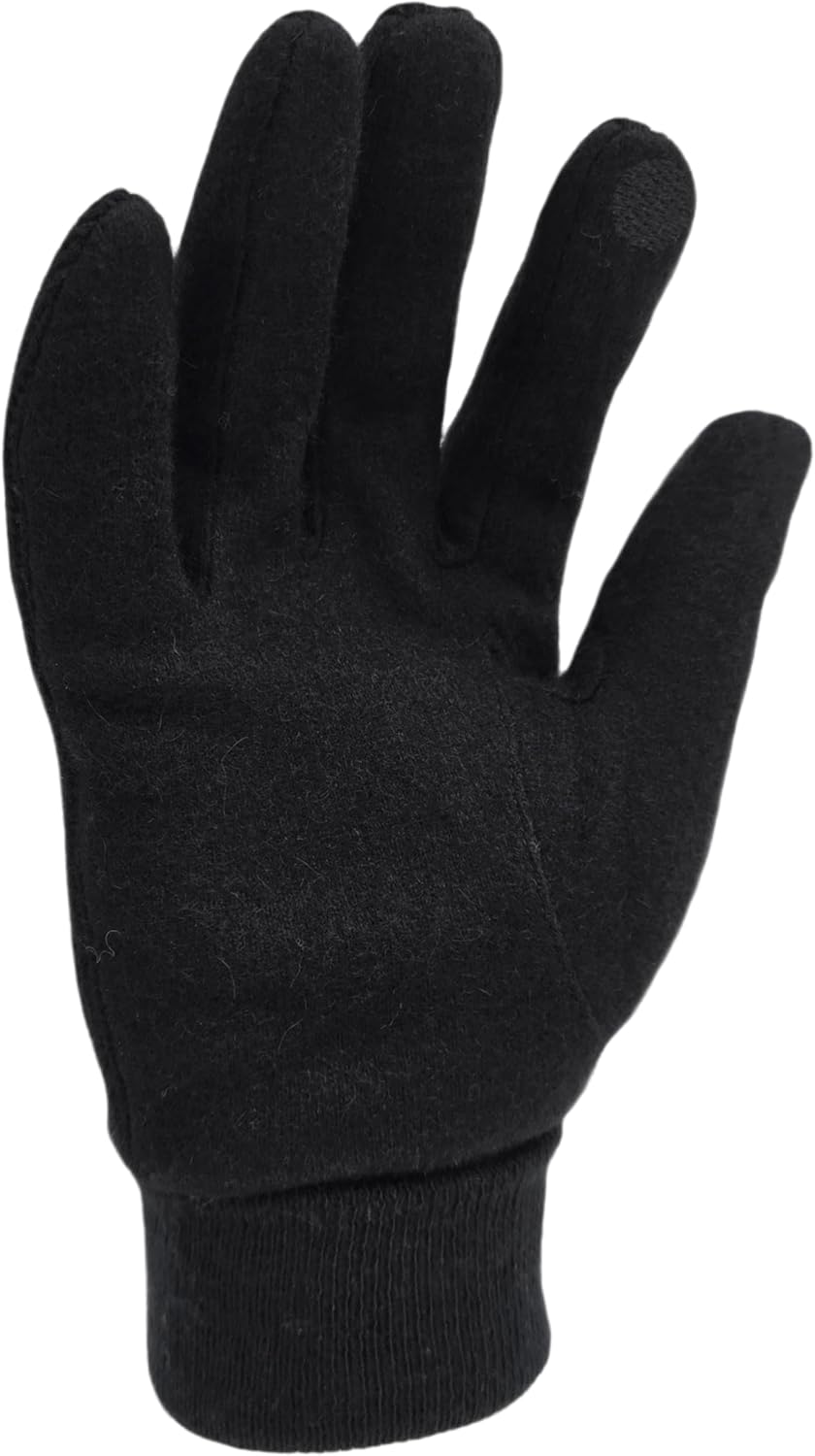 HILLSHADE Men's Wool Blended Knit Glove with Thinsulate Fleece Lining Turnover Cuff - Image 7