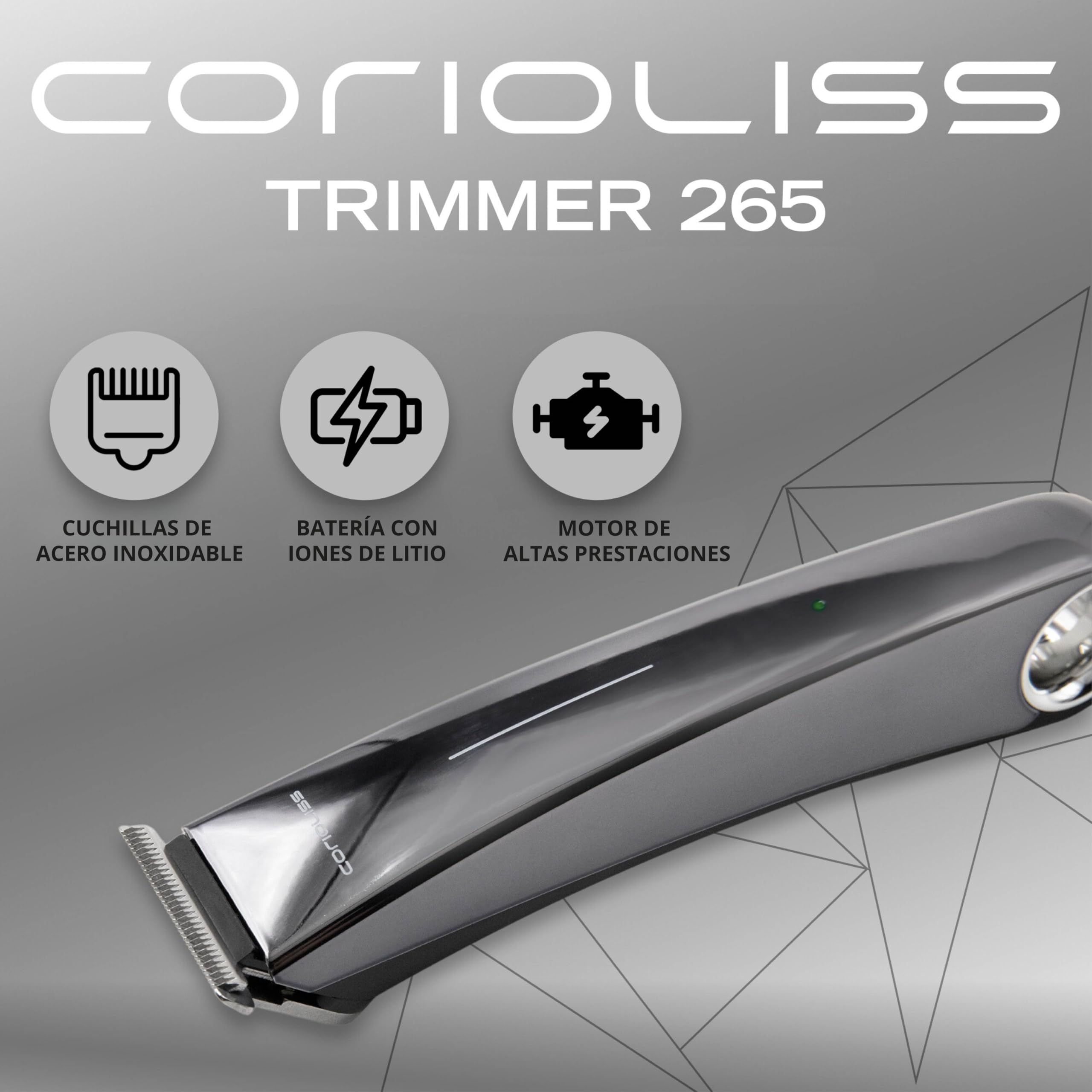 Corioliss Trimmer 265 Cortapelos Recortadora Perfilador Barba