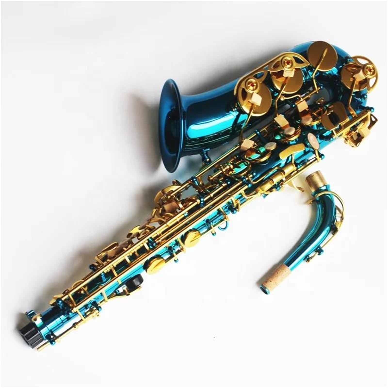 Sassofono Contralto Placcato In Nichel Blu Per Strumenti A Fiato Sassofono