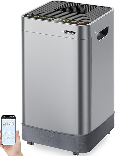 Nuwave OxyPure - Purificador de aire para habitación extra grande de 2934 pies cuadrados, purificador de aire inteligente con filtración de 5