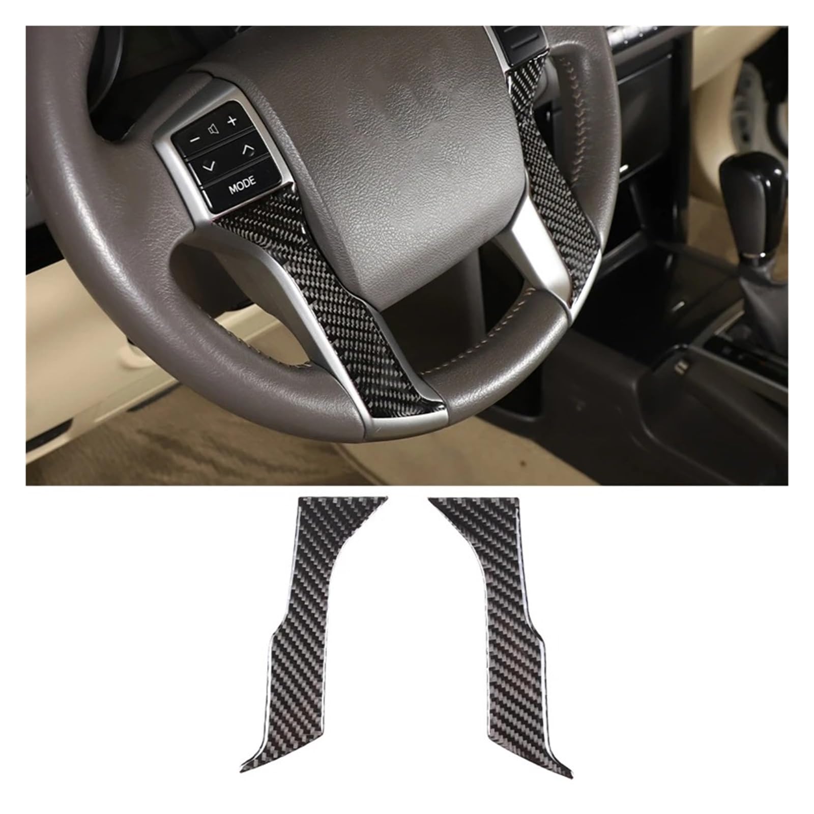 Interior Mouldings for Toyota for Land for Cruiser for Prado FJ150 150 2010-2017 Car Interior Dashboard Panel Cover Trim Sticker Car Accessory(D)