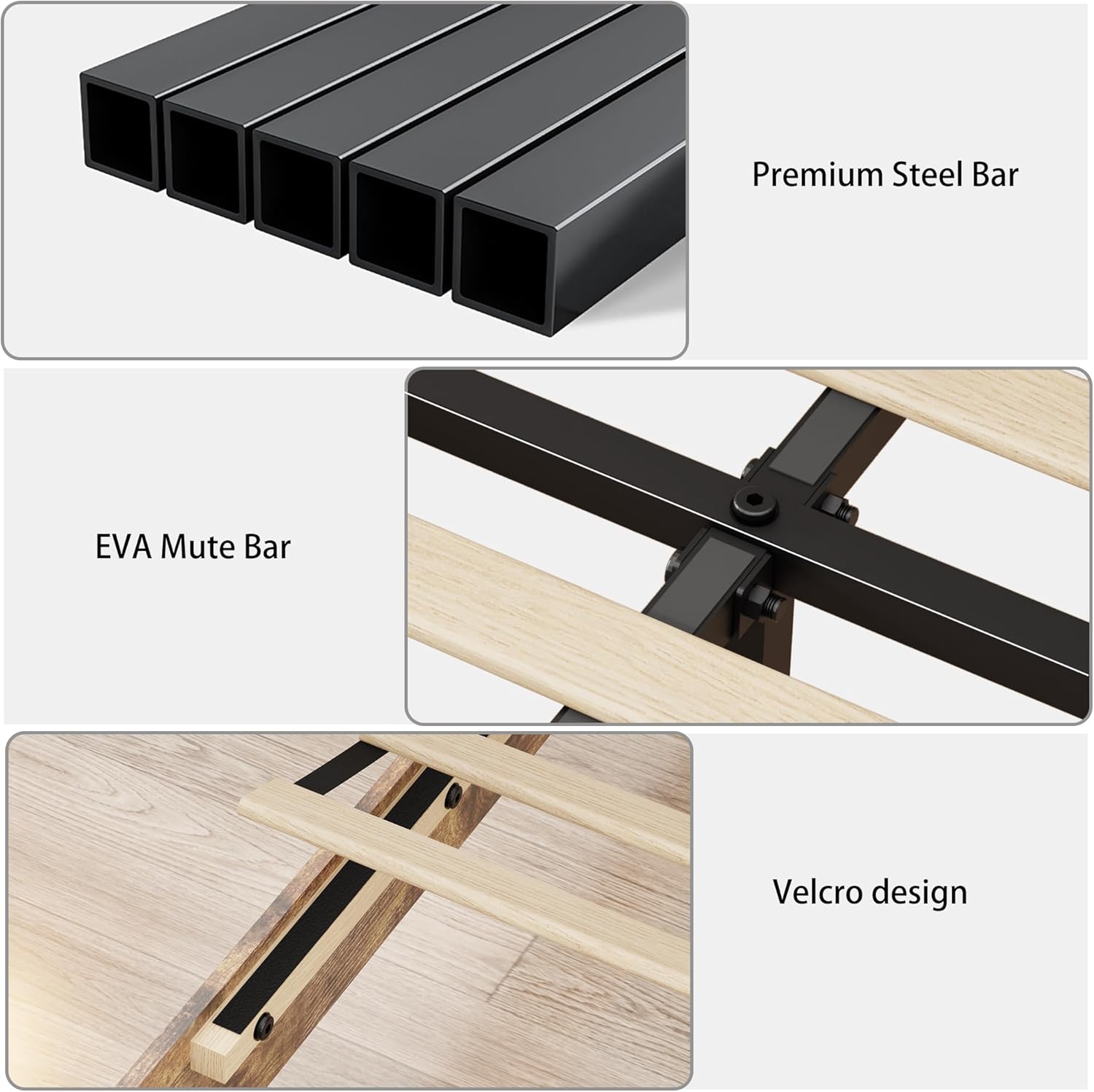 Queen Size Bed Frame with Sliding Barn Door, Farmhouse Wood Platform Bed Frame with Headboard, & Charging Station, Solid Wood Slats Support, No Box Spring Needed, White