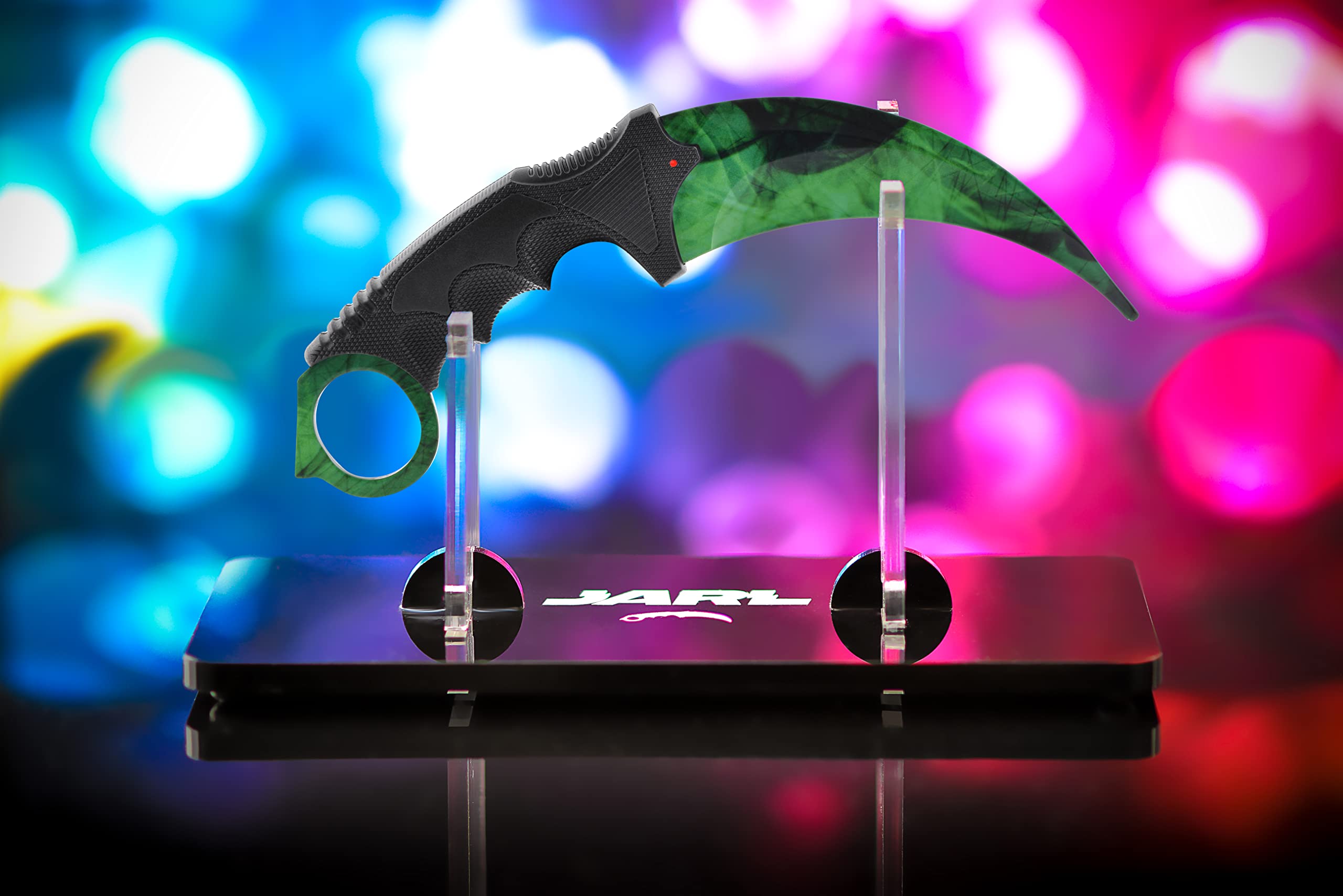 JARL Couteau CS:GO Entraînement & Collection - Répliques des Couteaux Counter-Strike avec Lame non Aiguisée en Acier Inoxydable - Cadeau pour les Fans de CS:GO avec Boîte Premium